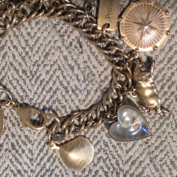Gold Bracelet with Vintage Charms - Picture 5 of 5